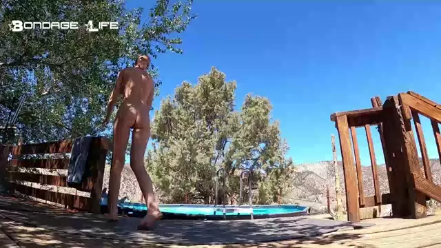 Poster: Bondage Life – Pool Side Yoga – Rachel Greyhound