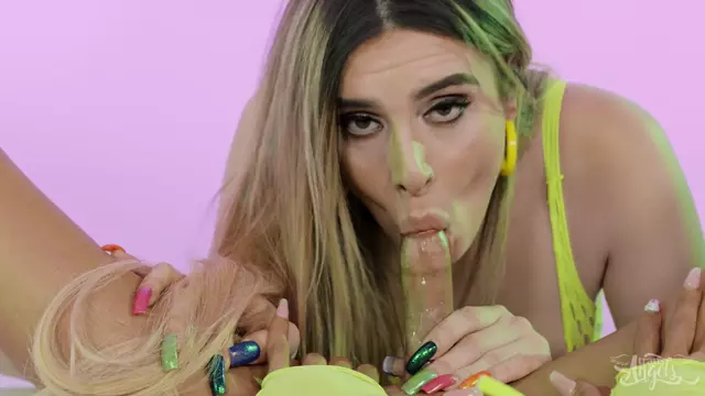 Poster: Brittney Kade, Ivory Mayhem Neon Dreams Cum True