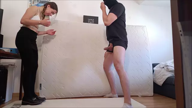 Poster: German Balls Busted - Hard Ballbusting In Leather Shoes 30Min