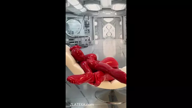 Poster: Red liquid doll