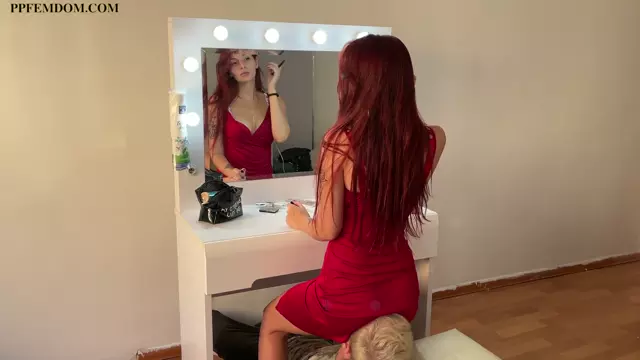 Poster: PPFEMDOM - Just A Human Chair Slave For Ignorant Facesitting With Redhead Godd