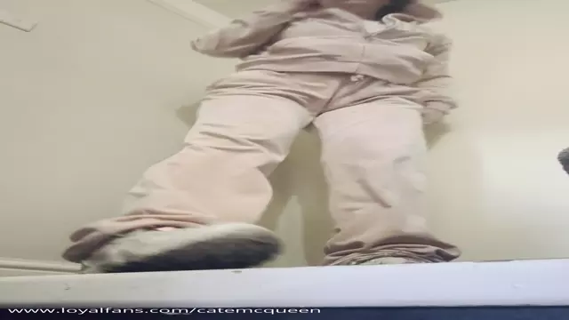 Poster: CATE MCQUEEN - Smoking and Gum Chewing Bully - Juicy Tracksuit Girl Humiliates