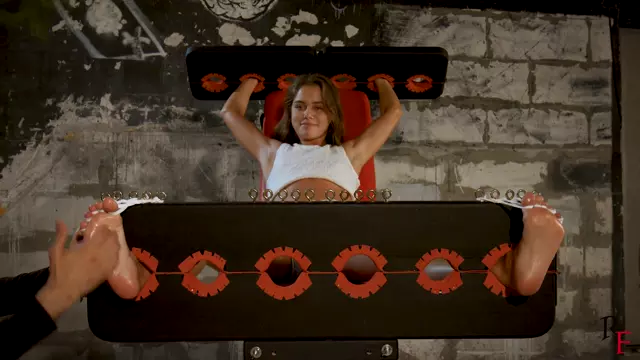 Poster: Leya Goes Crazy - Tickle Hell In Stocks And All Toes Tied
