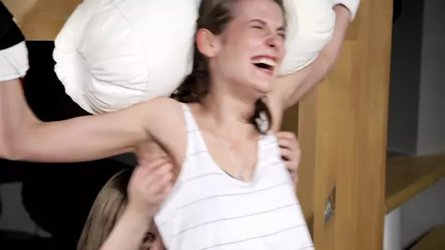 Poster: TickleTherapy - Tickle exorcism of vampiric lady Ekaterina standup by Anyuta - Tickling Videos